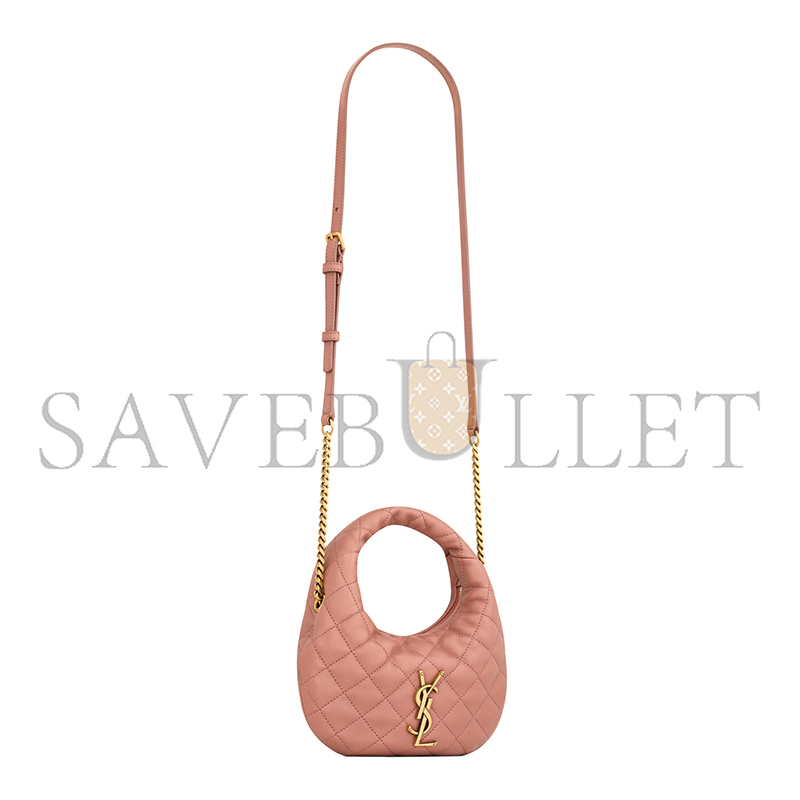 YSL ICARINO MINI IN QUILTED NAPPA 871329AAANG5036 (19*12*5cm)